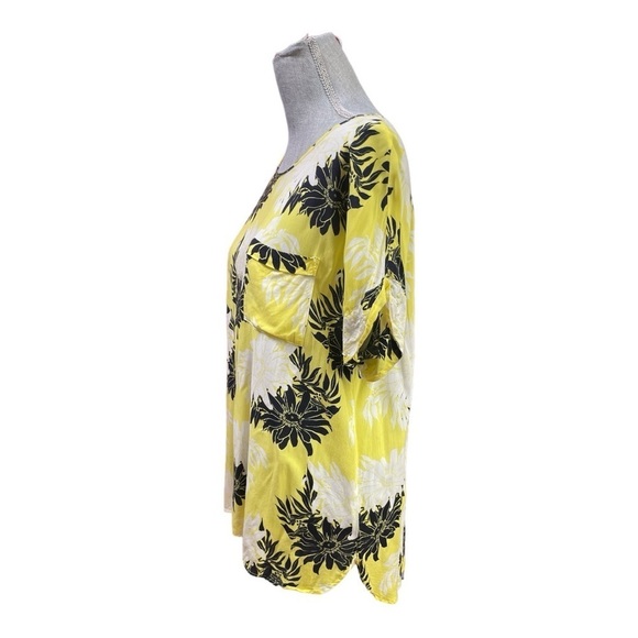 Ann Taylor Loft Top Womens Yellow Floral Short Sleeve size L
Boho Chic - Picture 4 of 10
